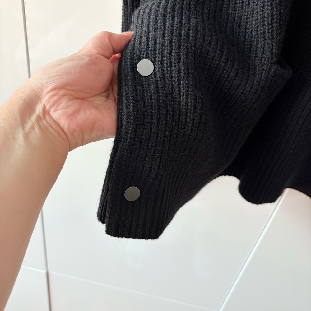 Vince Black Cowl Neck Wool and Yak Blend Sweater - Picture 7 of 13